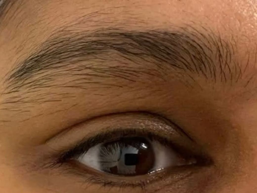 Eyebrow before shaping at Ela Aesthetic Studio